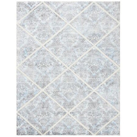 Safavieh 5 x 8 ft. Artistry 600 Contemporary Rectangle Area Rug, Ivory & Blue ARR667M-5